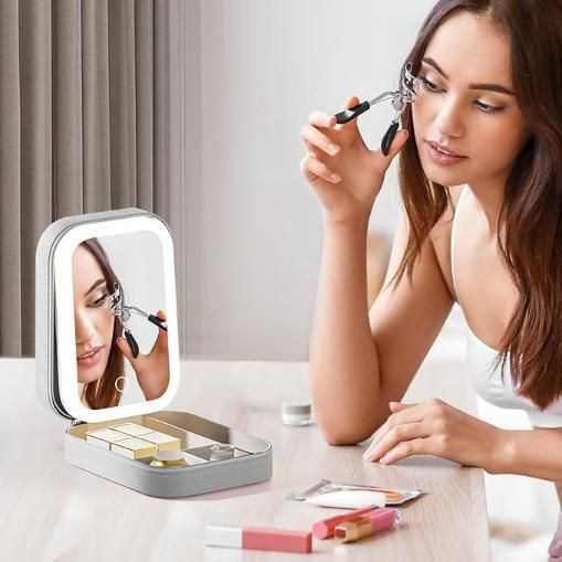 GlowMate™ Smart LED Makeup Mirror Beauty Kit
