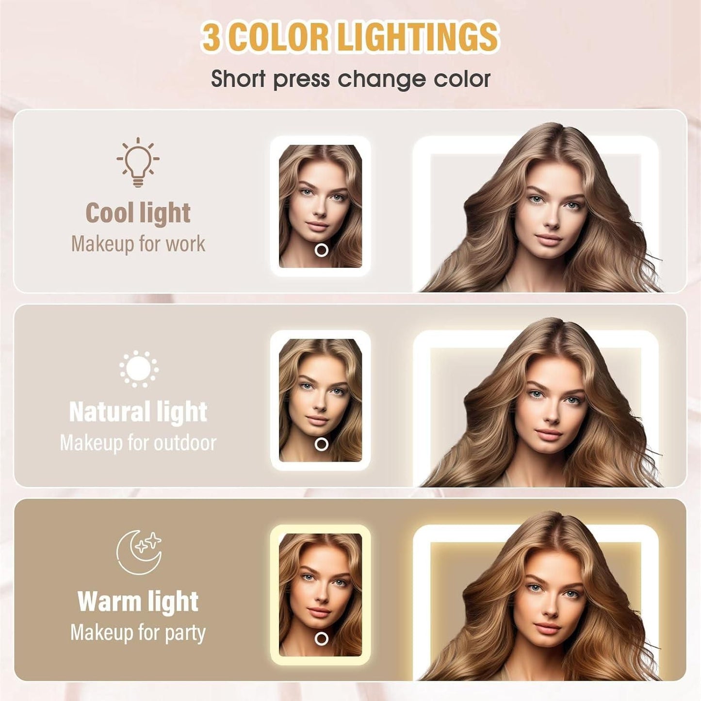 GlowMate™ Smart LED Makeup Mirror Beauty Kit