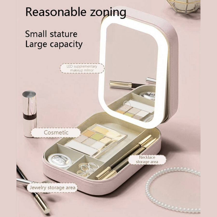 GlowMate™ Smart LED Makeup Mirror Beauty Kit