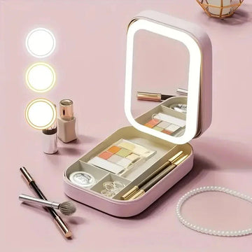 GlowMate™ Smart LED Makeup Mirror Beauty Kit