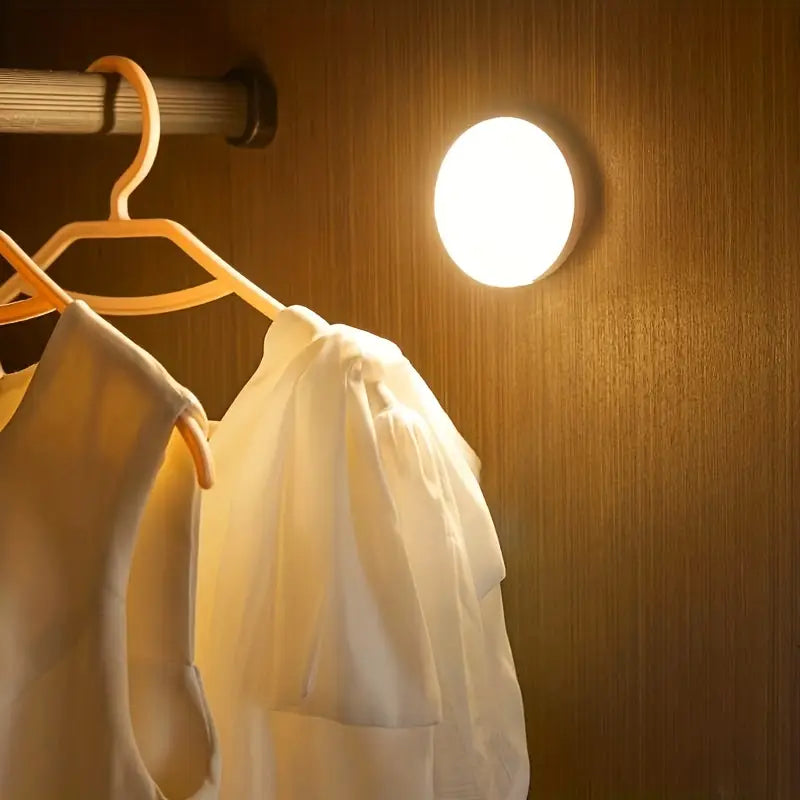 Motion Sensor Light for Home with USB Charging Wireless Self Adhesive LED Night Light	(Pack Of 2)