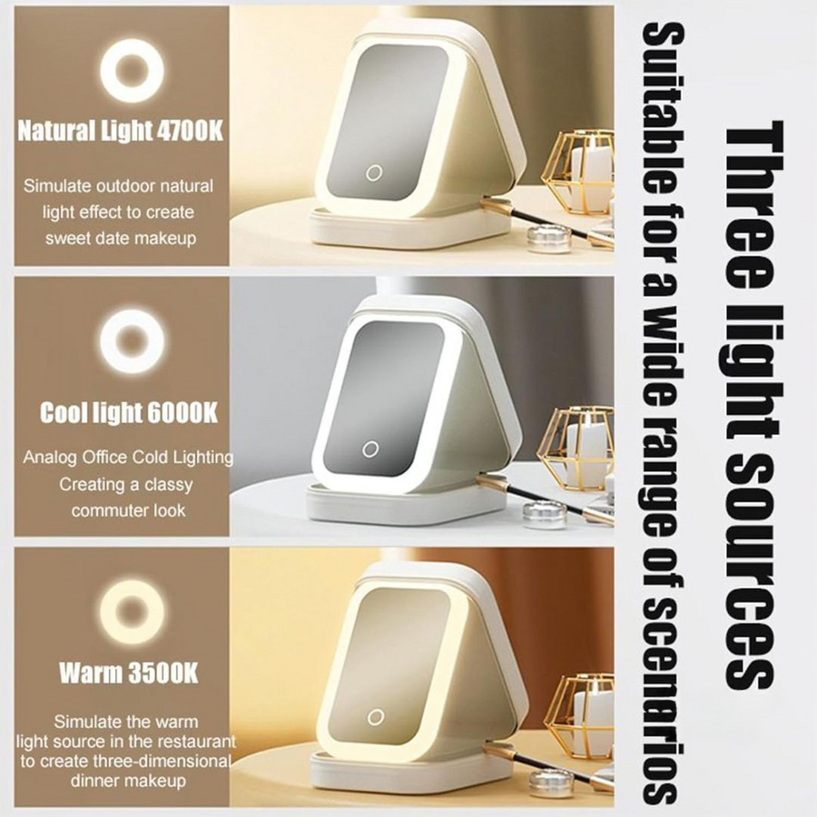 GlowMate™ Smart LED Makeup Mirror Beauty Kit